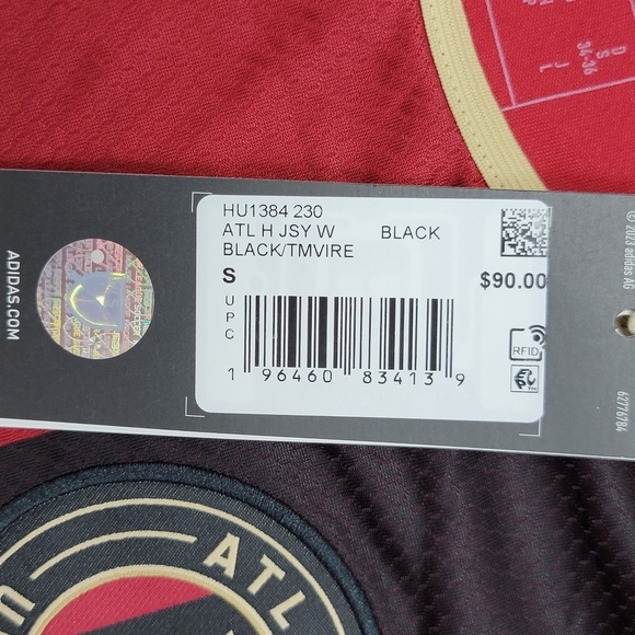 New Adidas Atlanta United FC Home Soccer Jersey MLS HU1384 Women’s Small NWT $90 - Picture 3 of 10